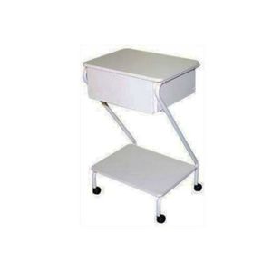 Mesa em Z com 1 Gaveta - Carci - com Rodízio