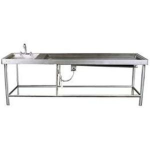 Mesa para Necropsia Inox com Pia e Cuba