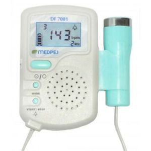 Detector Fetal Portátil - Medpej - DF-7001 D - Sonar Digital C/ Bateria Recarregável+Carregador