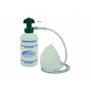 Kit Umidificador p/ Oxigênio - Frasco PVC 250 ml e Máscara Infantil - Unitec- UD212