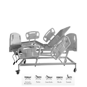 Cama Fawler Manual com Elevação de Leito Obeso Extra-Luxo - CM-011ELX