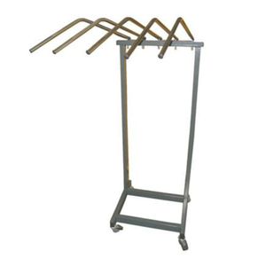 Porta Avental Móvel c/ Rodízio - 5 Cabides Aço Inox