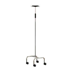 Suporte para Soro em Aço Inox c/ 4 Rodízios e Ganchos em Nylon Injetado CM0350-HO