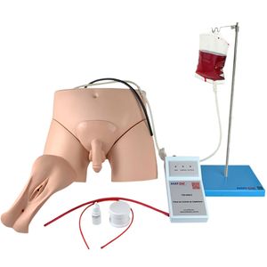Simulador de Cateterismo Vesical e Lavagem Intestinal Bissexual com Dispositivo de Controle