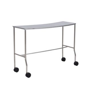 Mesa Semi-Circular Inox sem Prateleira