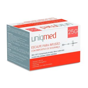 Escalpes para Coleta Múltipla com Dispositivo de Segurança 25G - Uniqmed